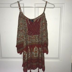 Quarter  sleeve boho shirt